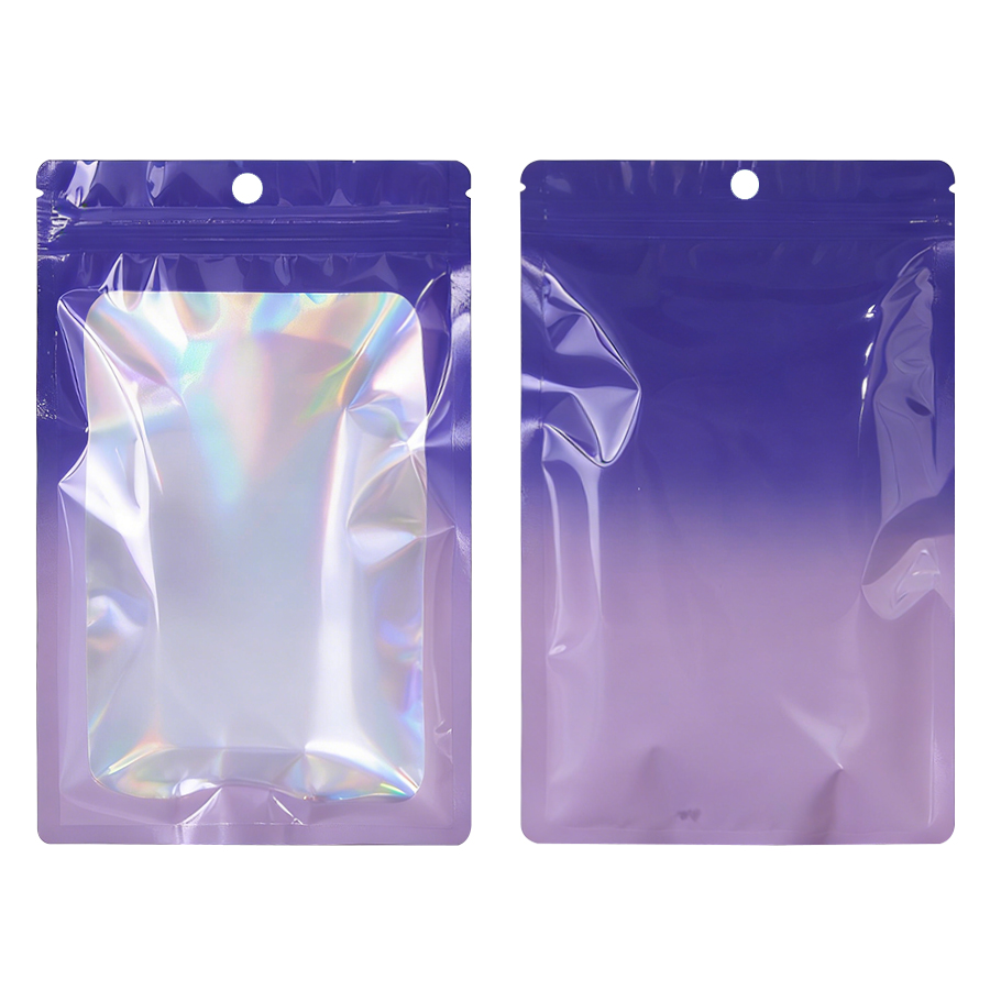 Holographic Color Square Zippe - đánh giá và giá Dried Fruit