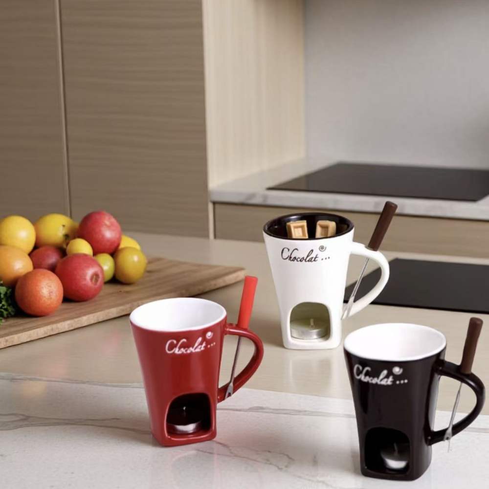 Ceramic Chocolate Fondue Mug C - đánh giá và giá Chocolate Snack