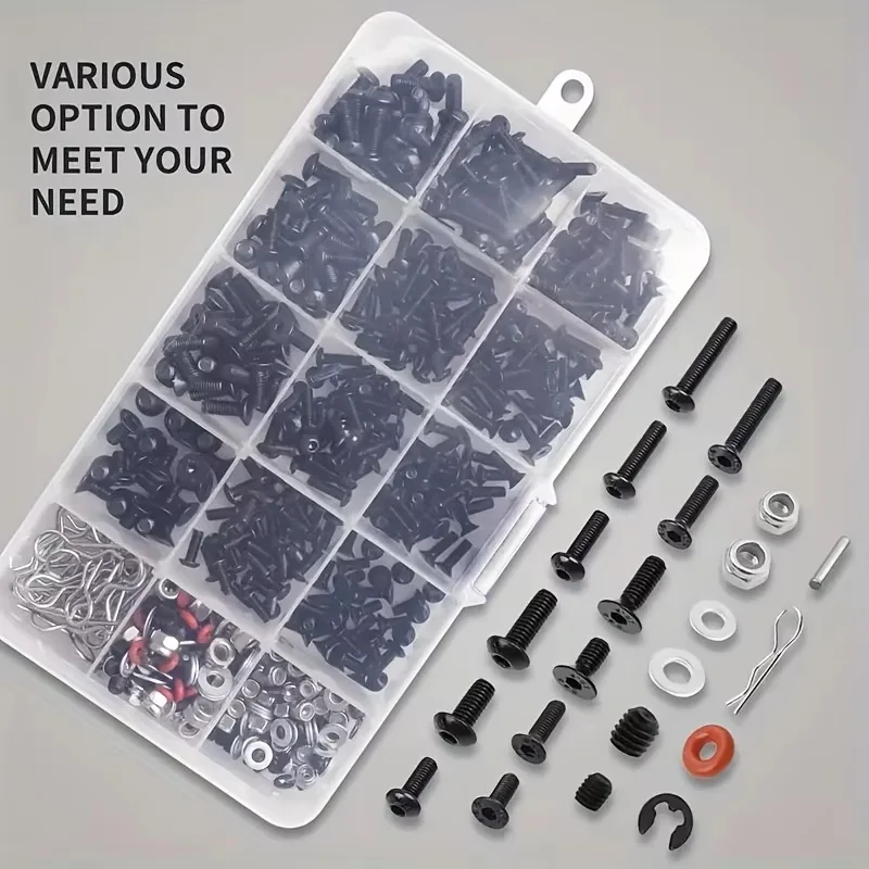 520pcs Universal RC Screw Kit  - đánh giá và giá Nuts Mix