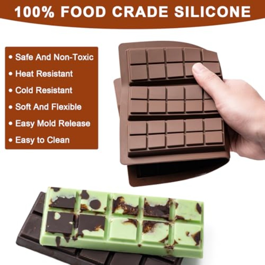 Chocolate Bar Mold Non-Stick C - đánh giá và giá Chocolate Snack